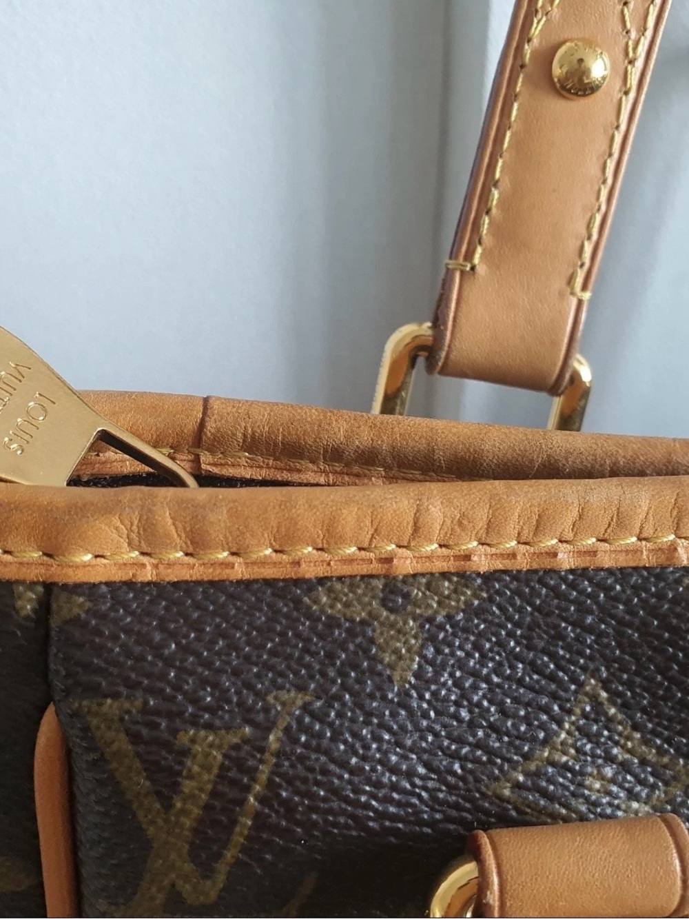 Louis Vuitton estrela MM + dust cover Monogram Canvas Satchel in Brown and Tan - Picture 5 of 16